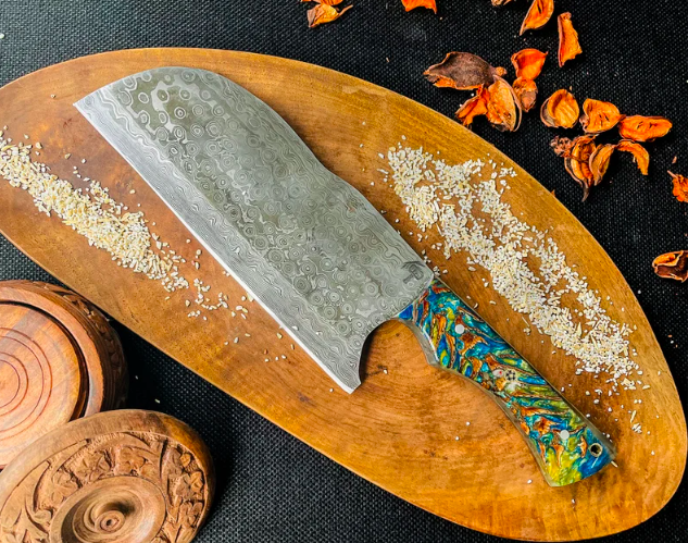 Custom Handmade Serbian Chef knife vegetable Cleaver Knife with