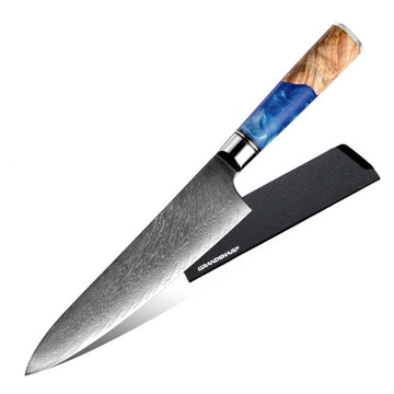 Ergonomic Handle Damascus Knife